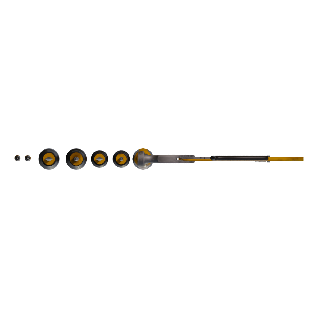 Top view of the 6 Piece Screwdriver Set With Bonus Side Cutters 3D model