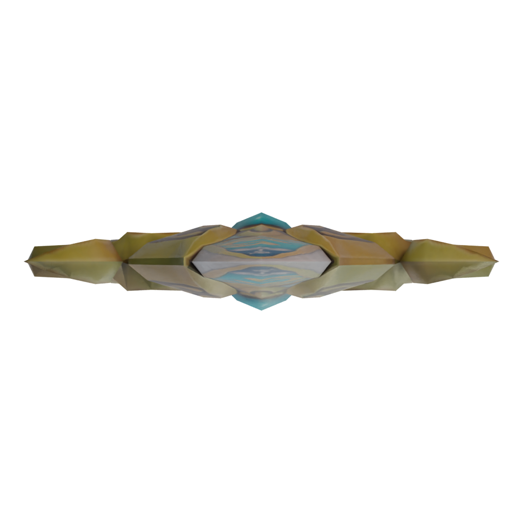Top view of the Fantasy Sword7 3D model