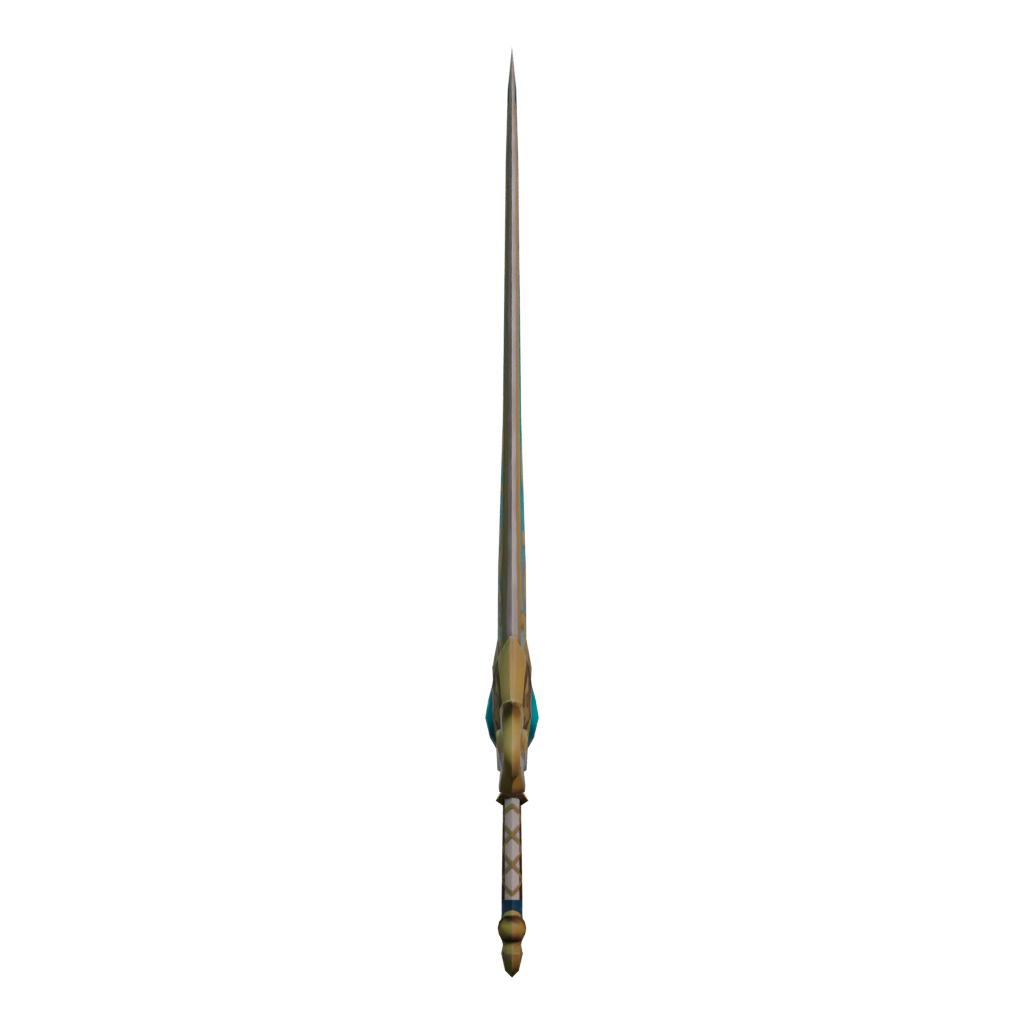 Left view of the Fantasy Sword7 3D model