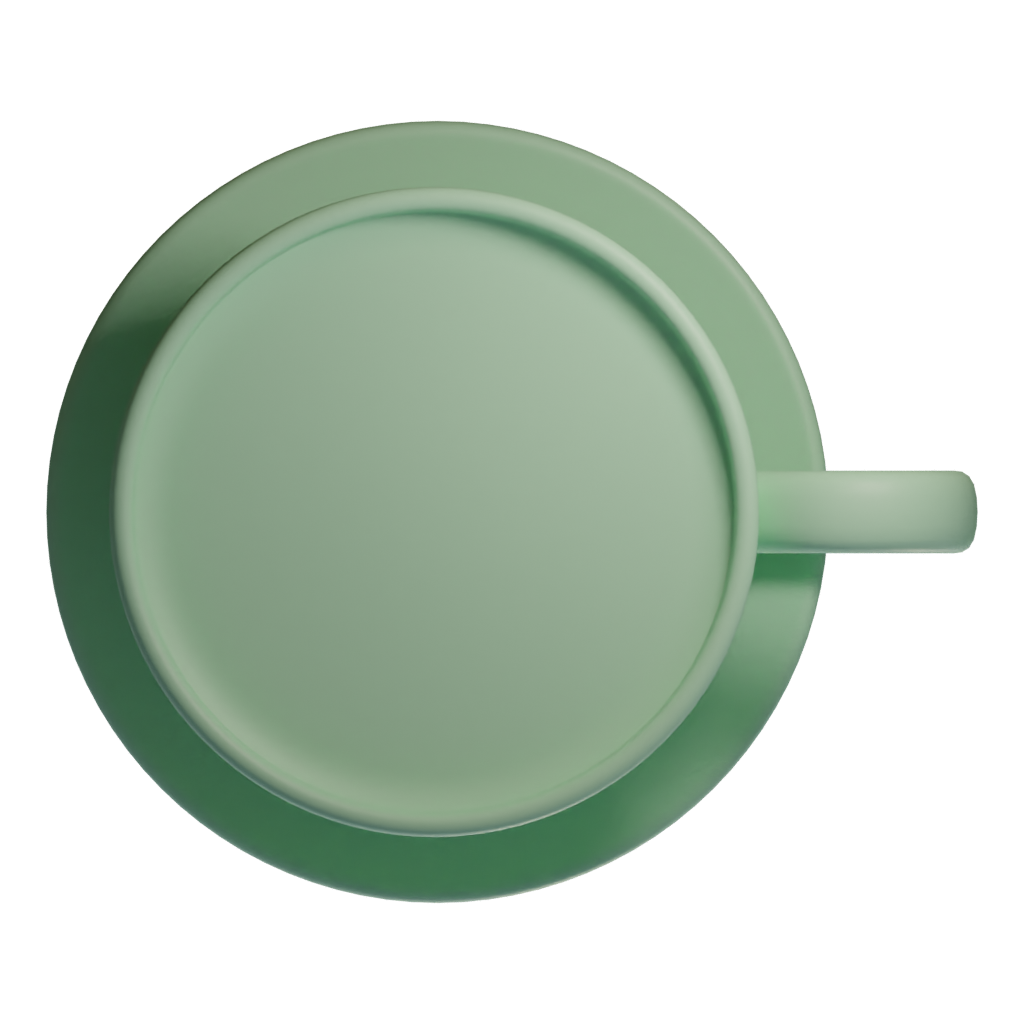 Top view of the Cup 3D model