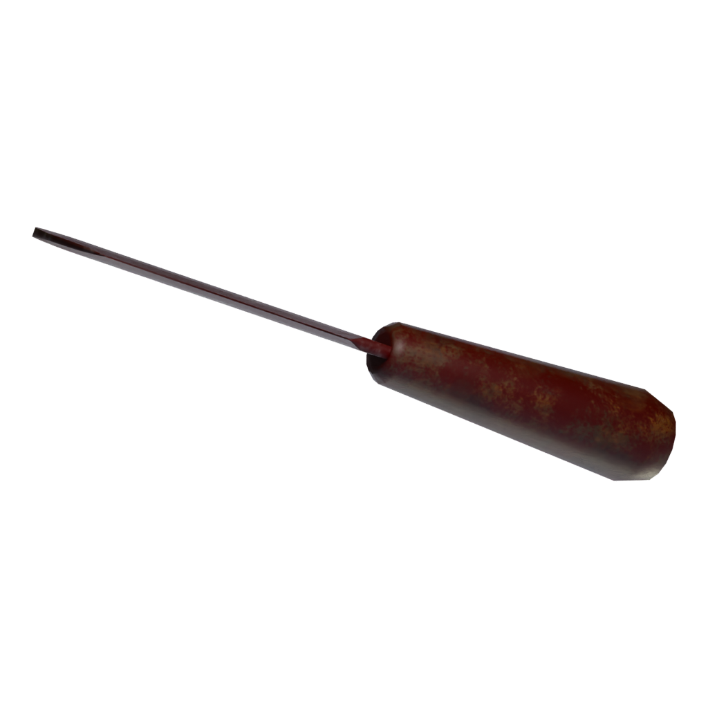 Top view of the Bloody Sickle 3D model