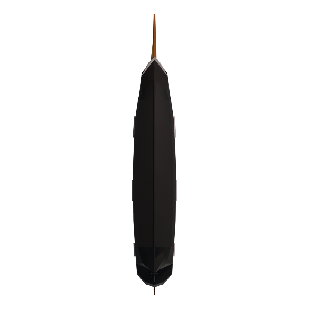 Bottom view of the Sowering Of The Seas 3D model