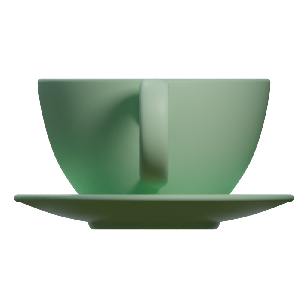 Left view of the Cup 3D model