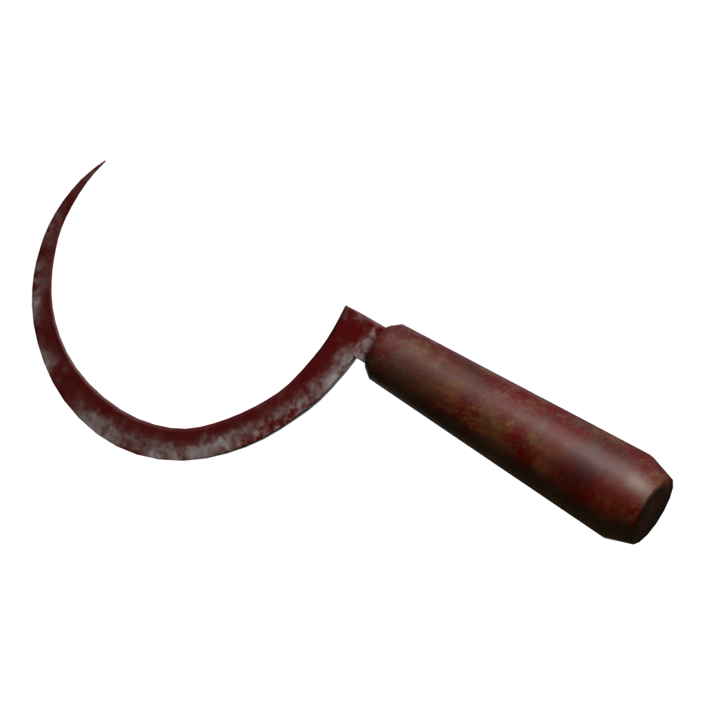 Front view of the Bloody Sickle 3D model