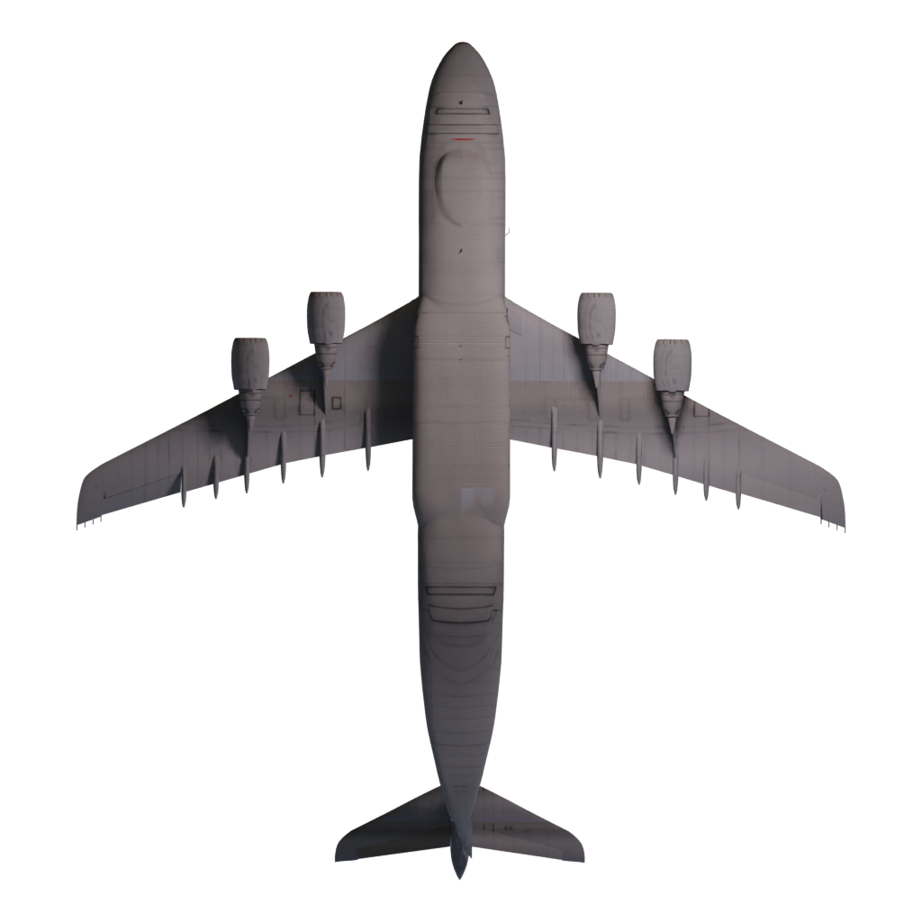 Bottom view of the C 5 Galaxy Usaf Travis 3D model