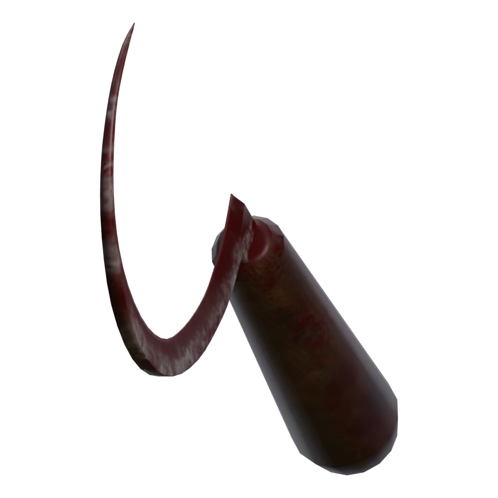 Right view of the Bloody Sickle 3D model
