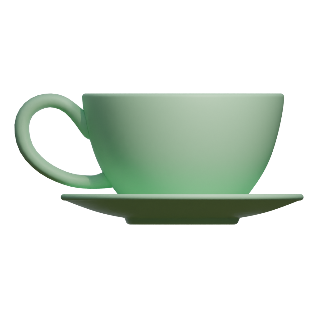 Back view of the Cup 3D model