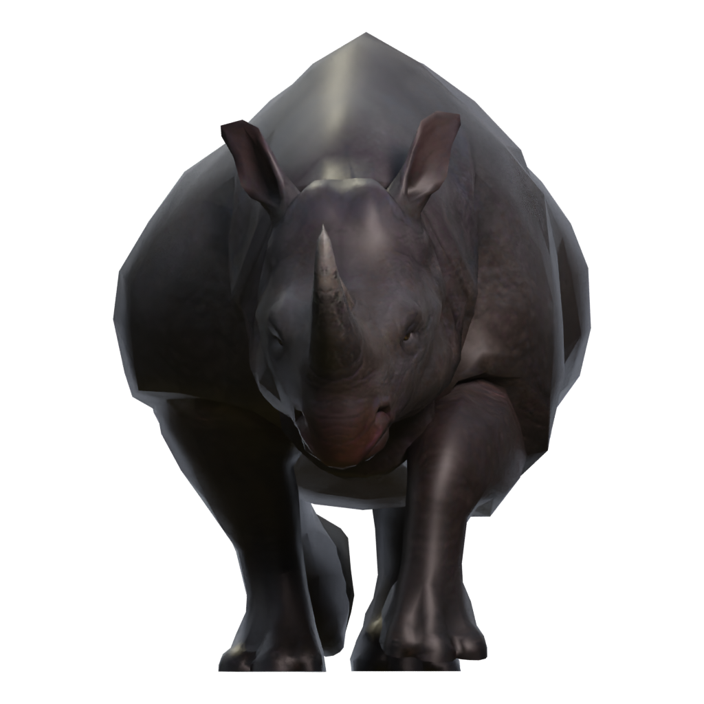 Left view of the Rino 3D model