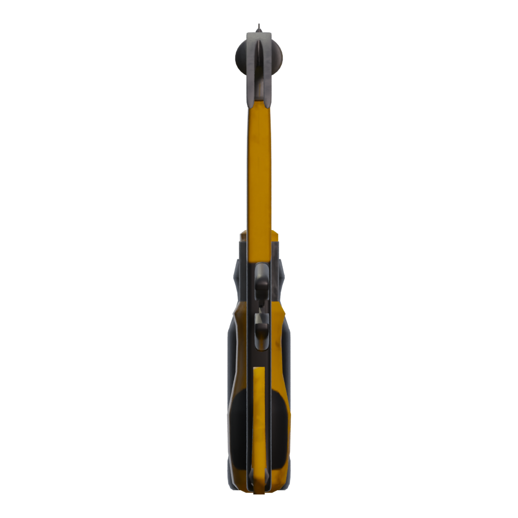 Left view of the 6 Piece Screwdriver Set With Bonus Side Cutters 3D model